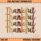 Thankful Glitter Thanksgiving PNG Digital Download