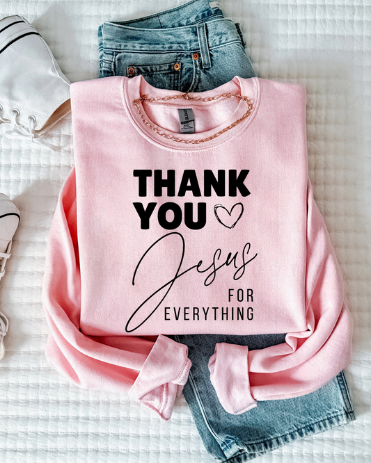 Thank You Jesus (Black) DTF Transfer