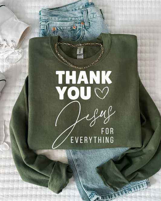 Thank You Jesus (White) DTF Transfer