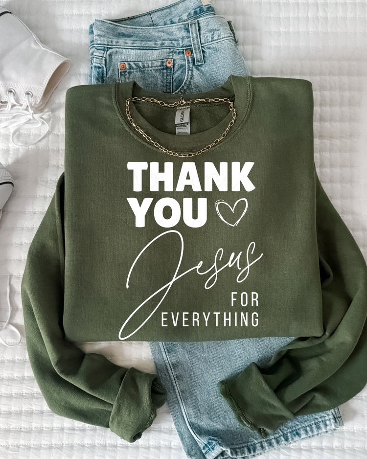 Thank You Jesus (White) DTF Transfer