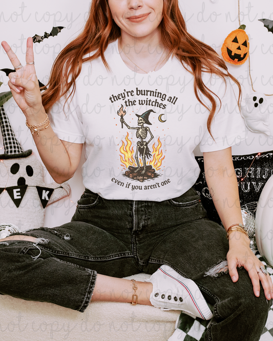 They're Burning Witches DTF Transfer