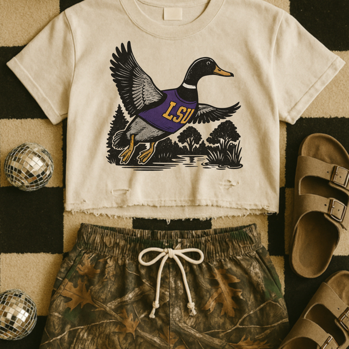 Mallard Game Day LSU Tigers DTF Transfer