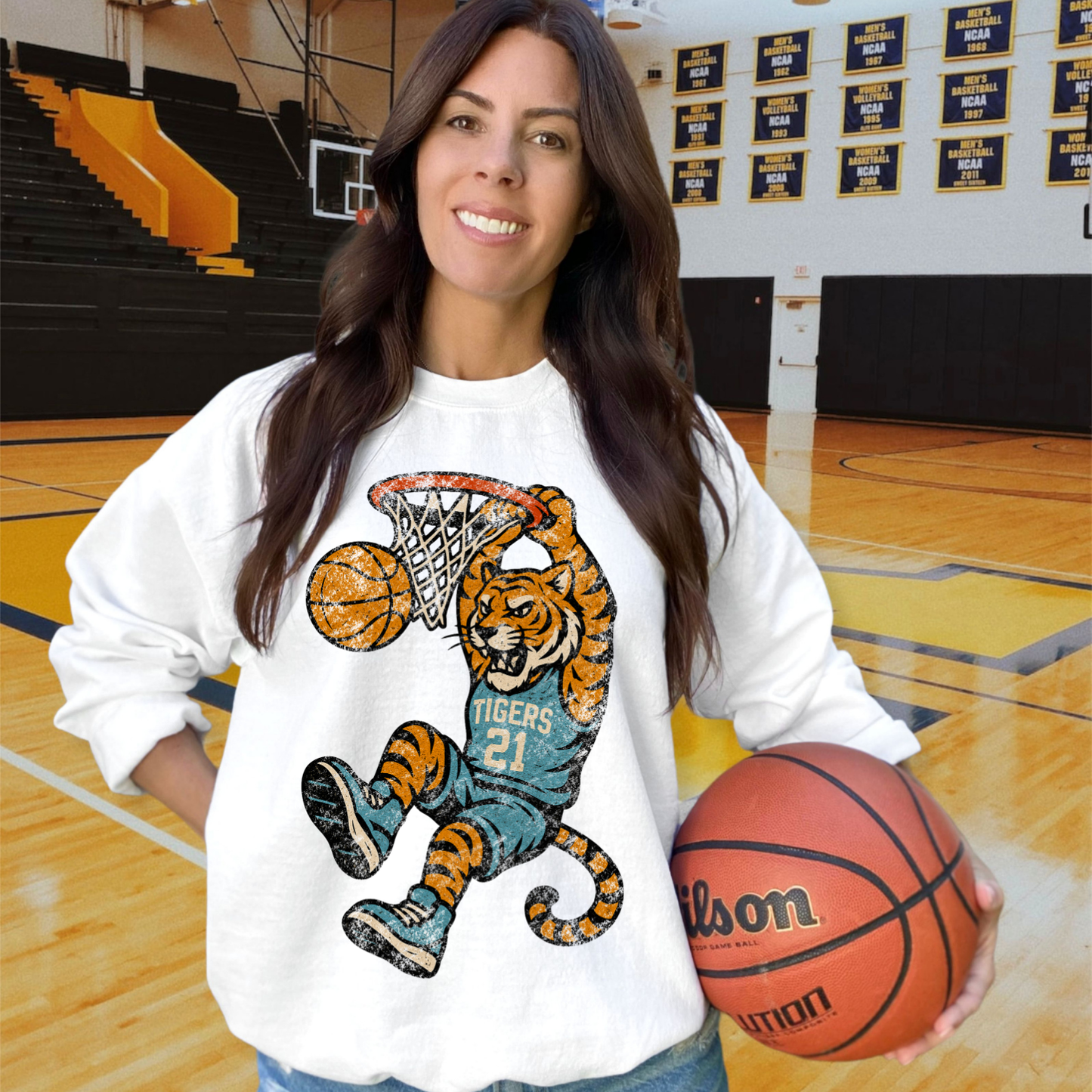 Tigers Light Blue DTF Transfer