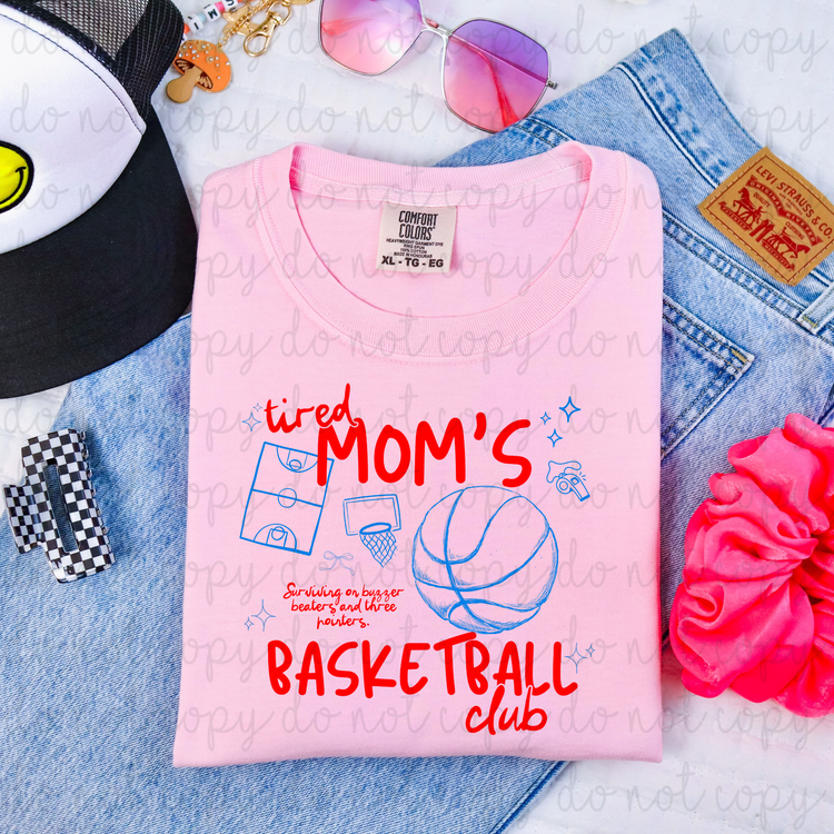 Tired Moms Basketball Club (Red) DTF Transfer