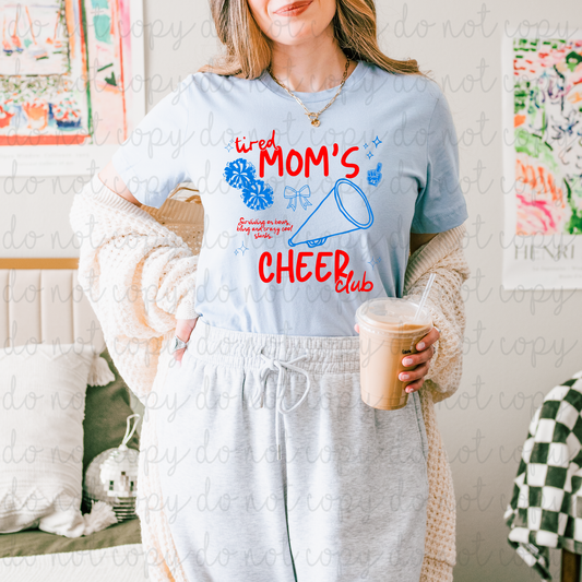 Tired Moms Cheer Club DTF Transfer
