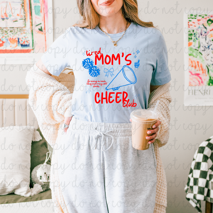 Tired Moms Cheer Club DTF Transfer