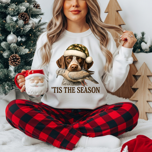 Tis The Season Camo Santa Hat DTF Transfer