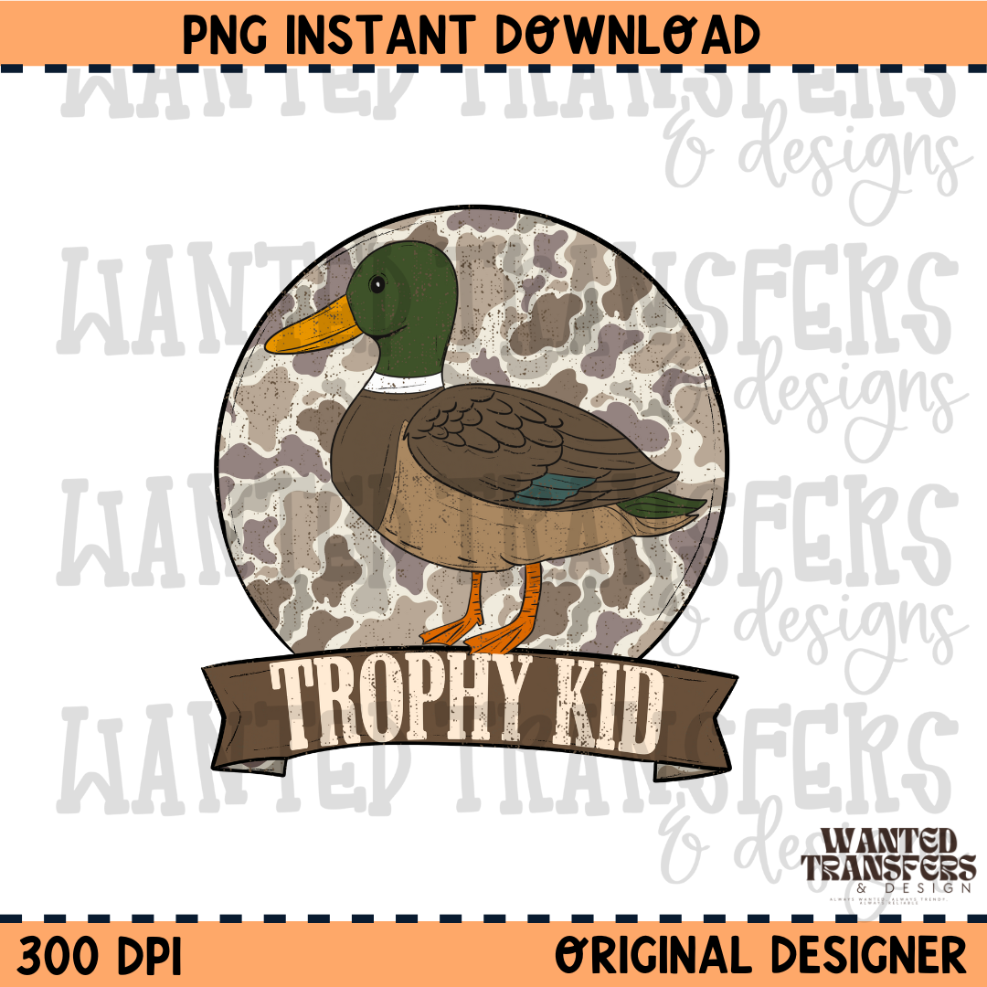 Trophy Kid PNG Digital Download