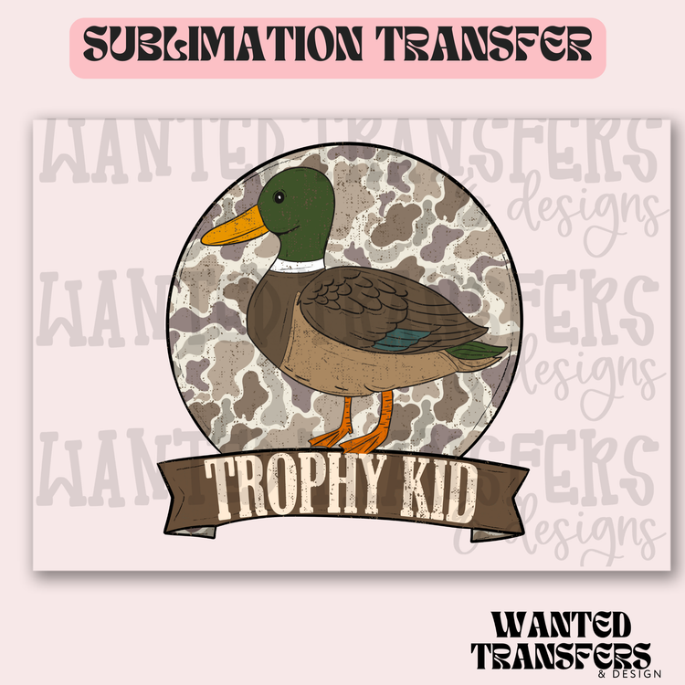 Trophy Kid Exclusive Sublimation Transfer