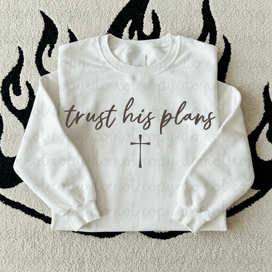 Trust His Plans DTF Transfer