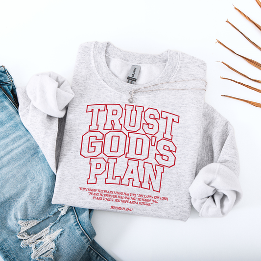 Trust God's Plan (Red) DTF Transfer