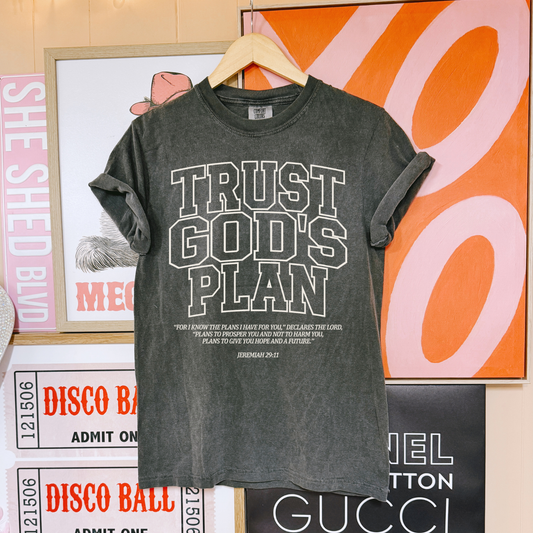 Trust God's Plan (White) DTF Transfer