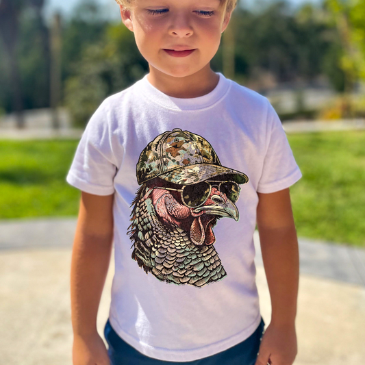 Camo Snapback Turkey Toddler/Youth Film Screen Print Transfer