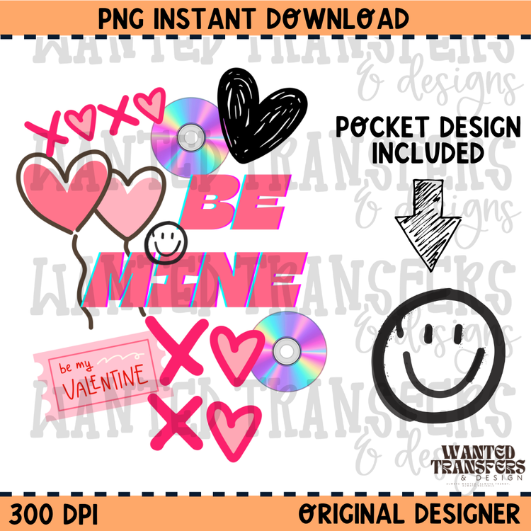 Valentine Collage PNG Digital Download
