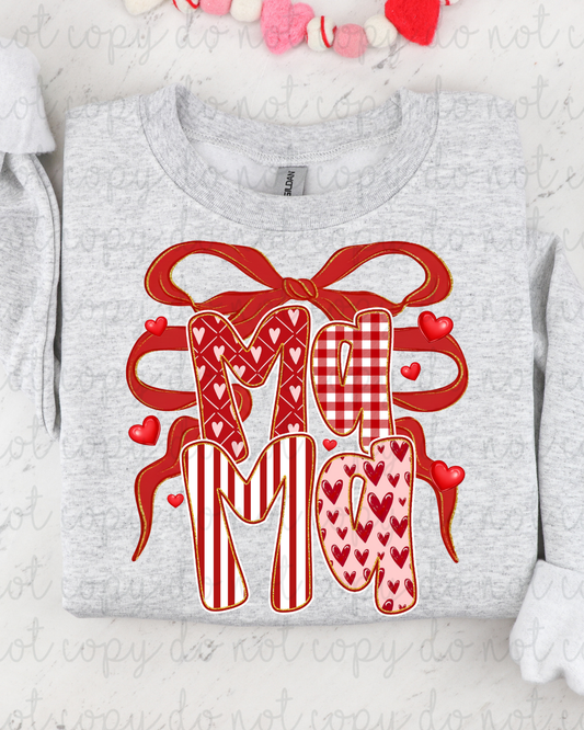 Valentine Coquette Mama DTF Transfer