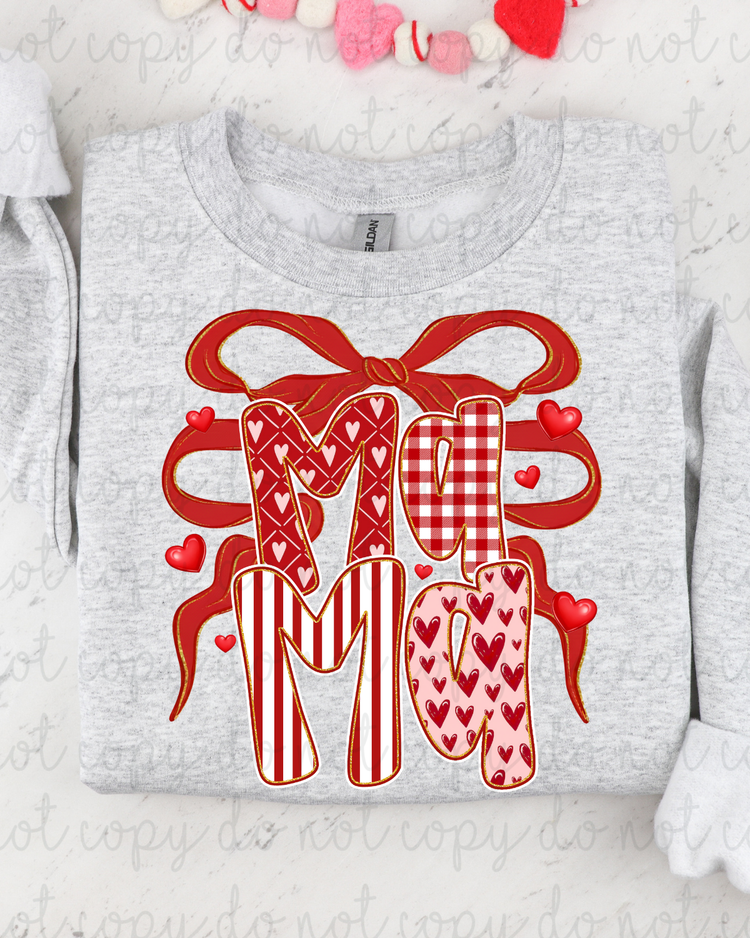 Valentine Coquette Mama DTF Transfer
