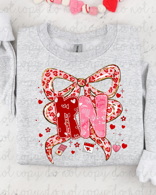 Valentine Red Lace RN DTF Transfer