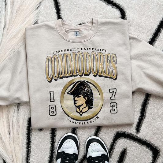 Vanderbilt University Commodores DTF Transfer
