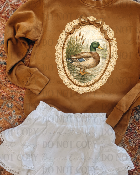 Vintage Framed Duck DTF Transfer