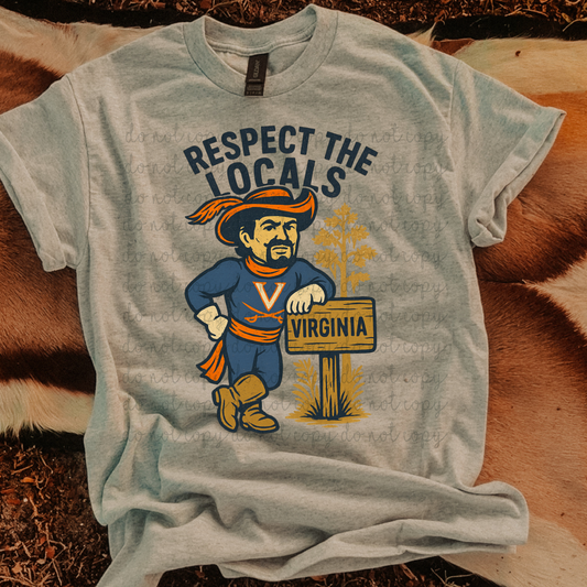 Respect the Locals Virginia DTF Transfer