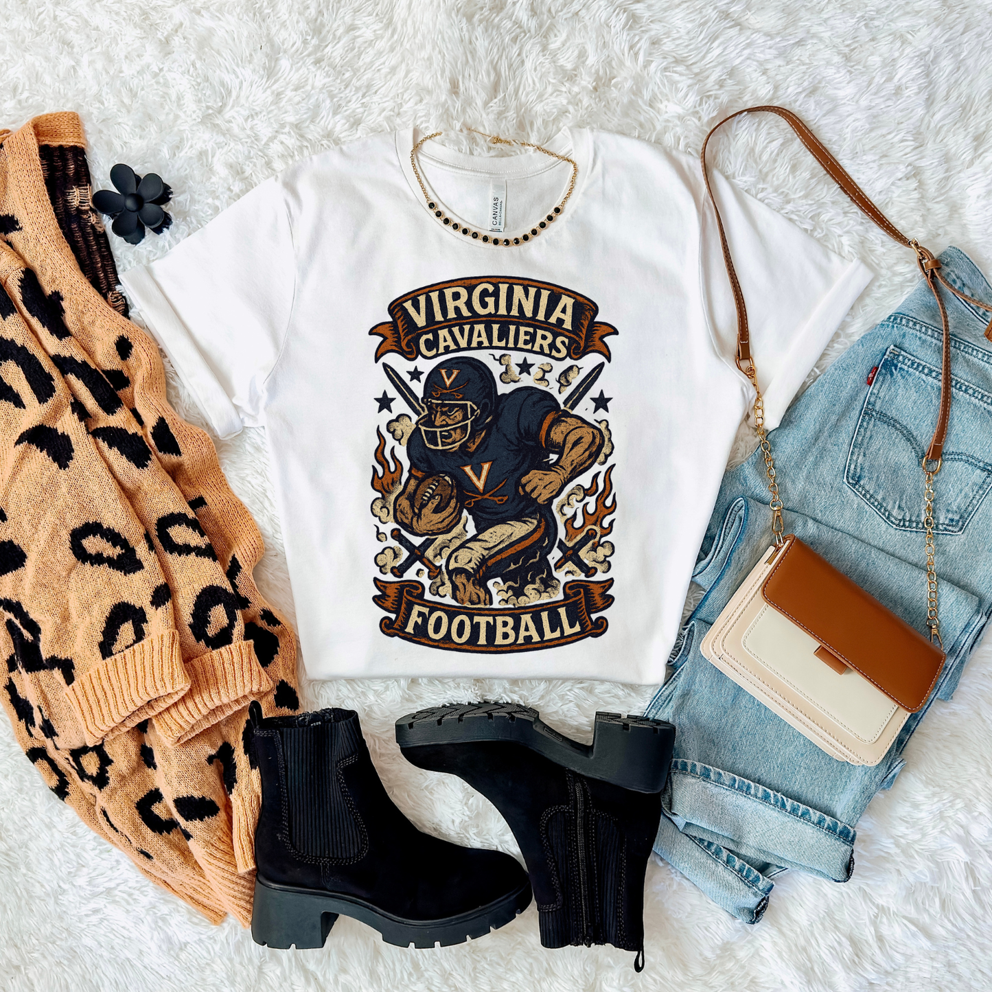 Very Vintage Game Day Virginia Cavaliers Football DTF Transfer