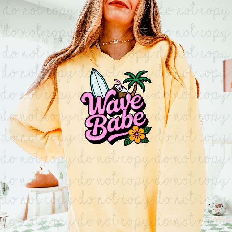 Wave Babe DTF Transfer