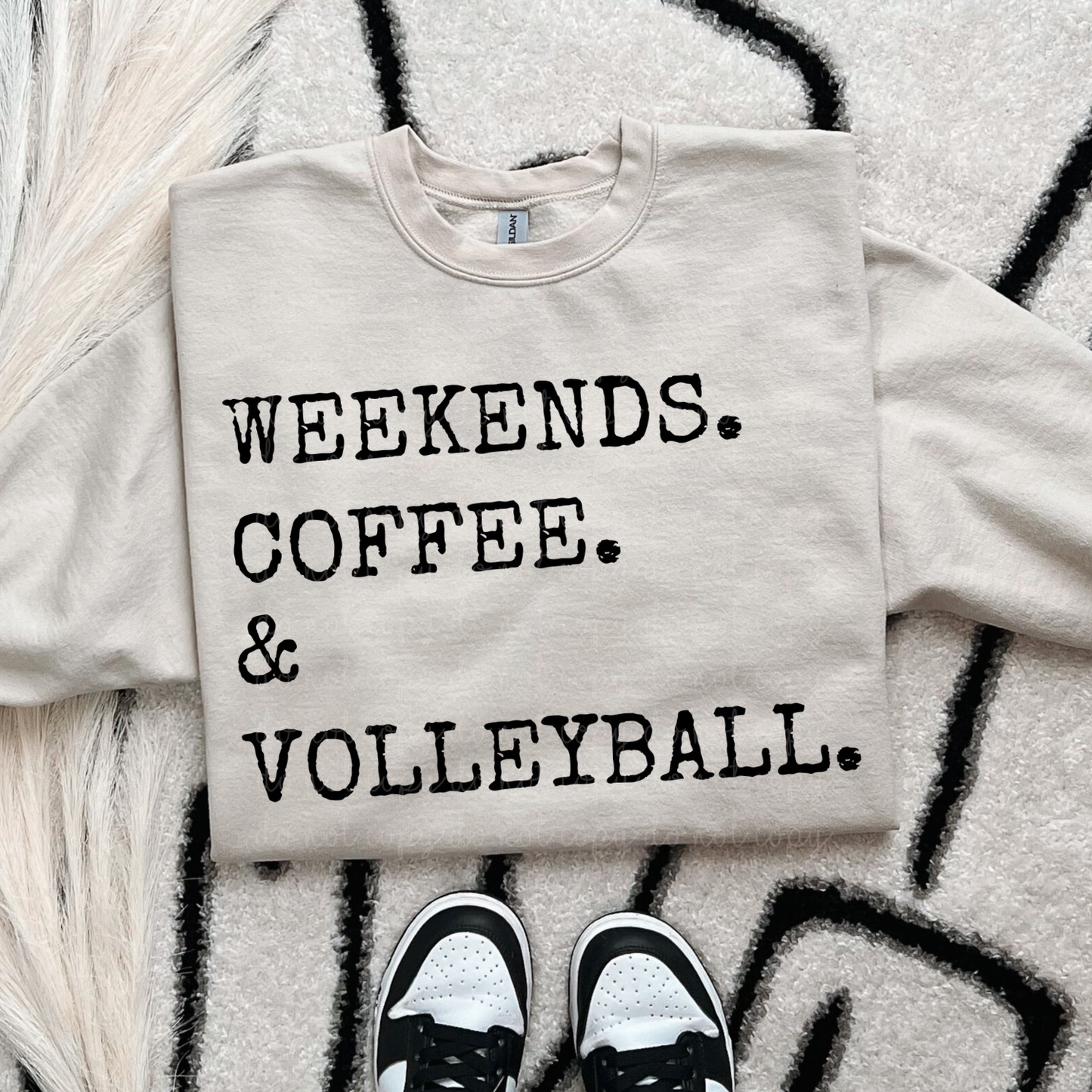 Weekends. Coffee. & Volleyball. DTF Transfer