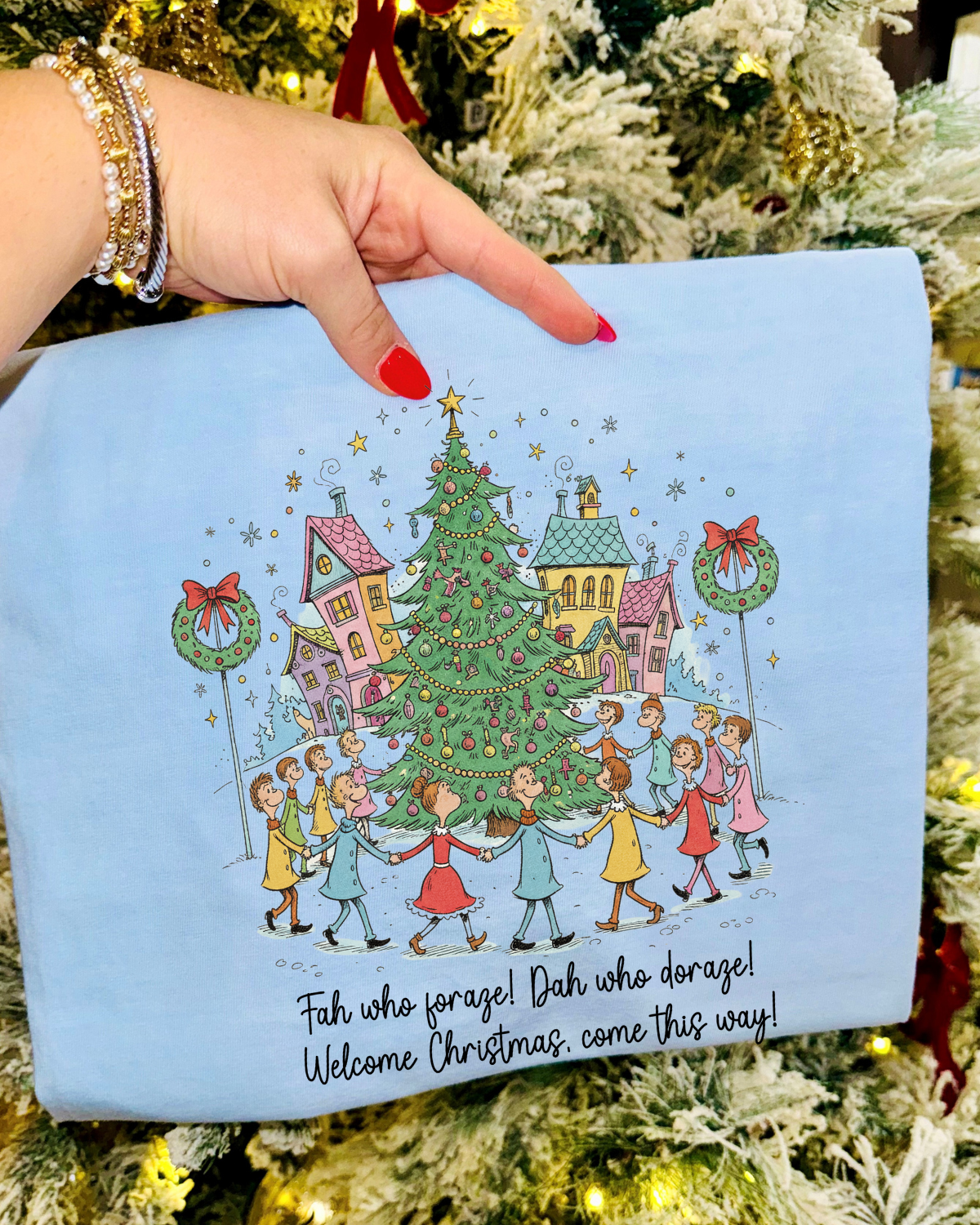 Welcome Christmas DTF Transfer