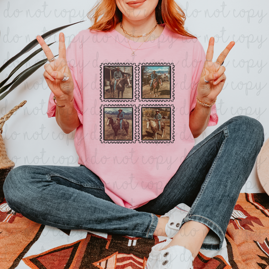 Western Stamps DTF Transfer