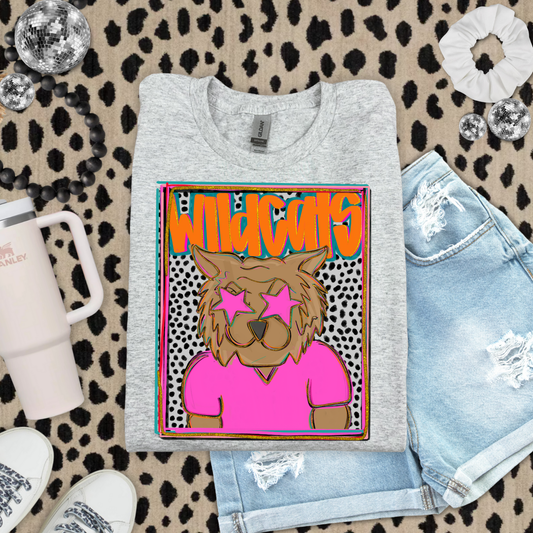 Preppy Wildcats (Orange) DTF Transfer