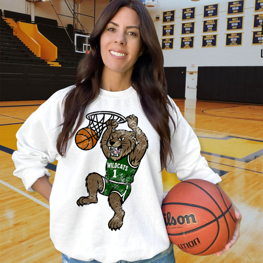 Wildcats Green White DTF Transfer