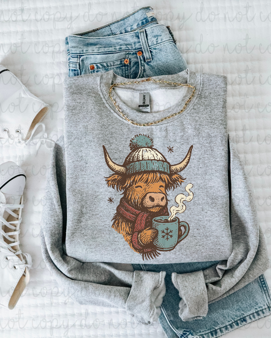 Winter Cow DTF Transfer