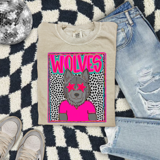 Preppy Wolves DTF Transfer