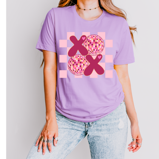 Checkered XOXO DTF Transfer