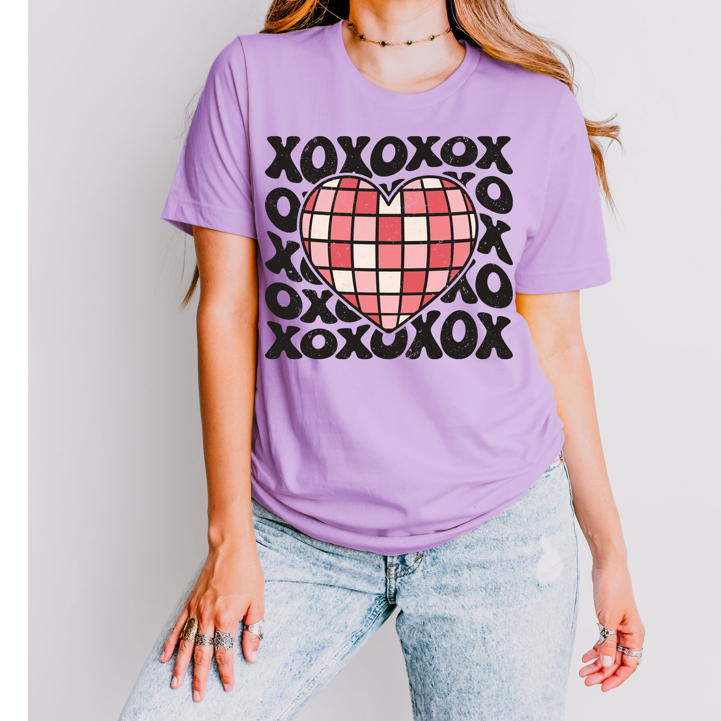 XOXO Stacked DTF Transfer