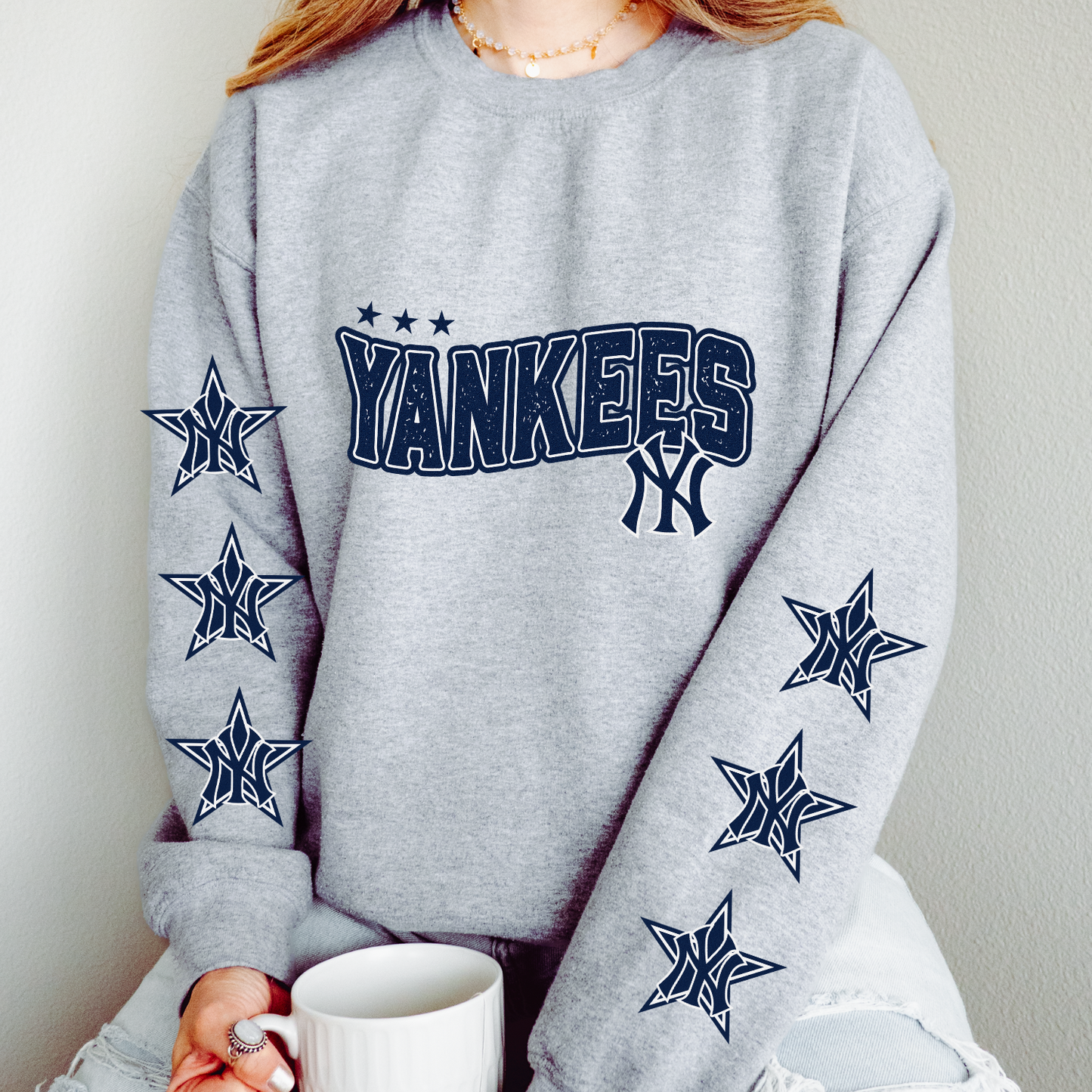 Yankees Star DTF Transfer (BOTH SLEEVE + FRONT)