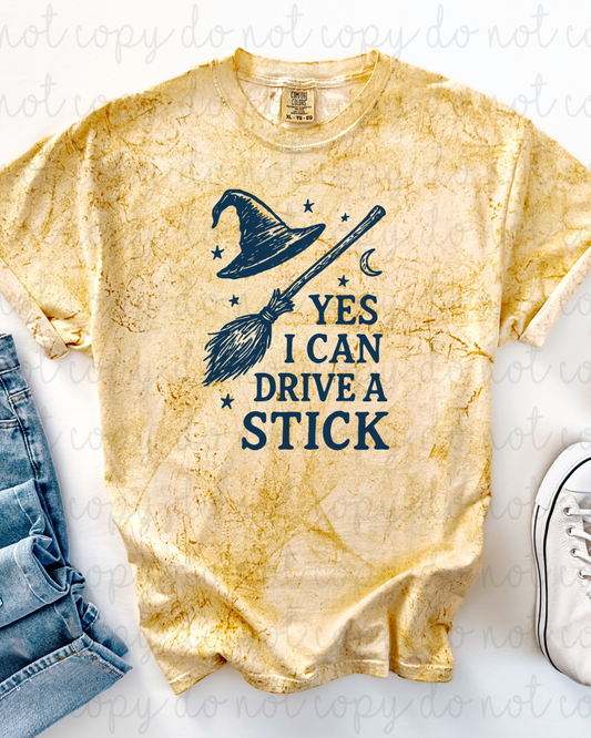 Yes I Can Drive A Stick DTF Transfer